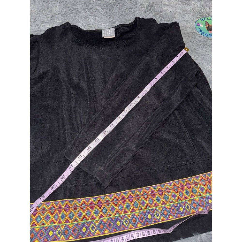 Rabbit Rabbit Rabbit Designs Womens Size‎ 14 Aztec Western Beaded Stretch Shirt - Picture 7 of 10